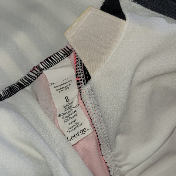 8 | George | Retro Colorblock One-Piece Halter Swimsuit - Picture 4 of 4